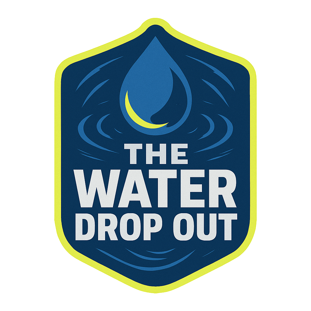The Water Drop Out Transparent Logo